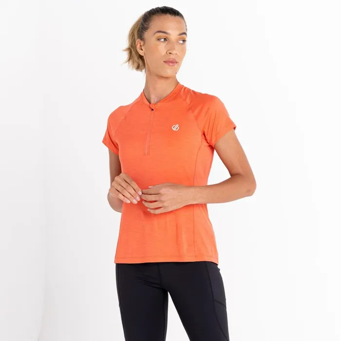 Dare 2b Gym Tops Outdare III Lightweight Jersey Neon Peach 8211 Women