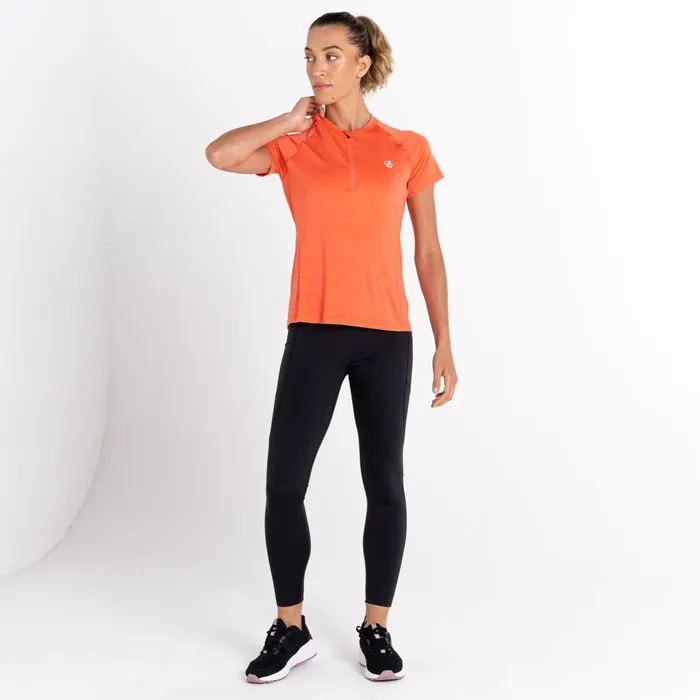 Dare 2b Gym Tops Outdare III Lightweight Jersey Neon Peach 8211 Women