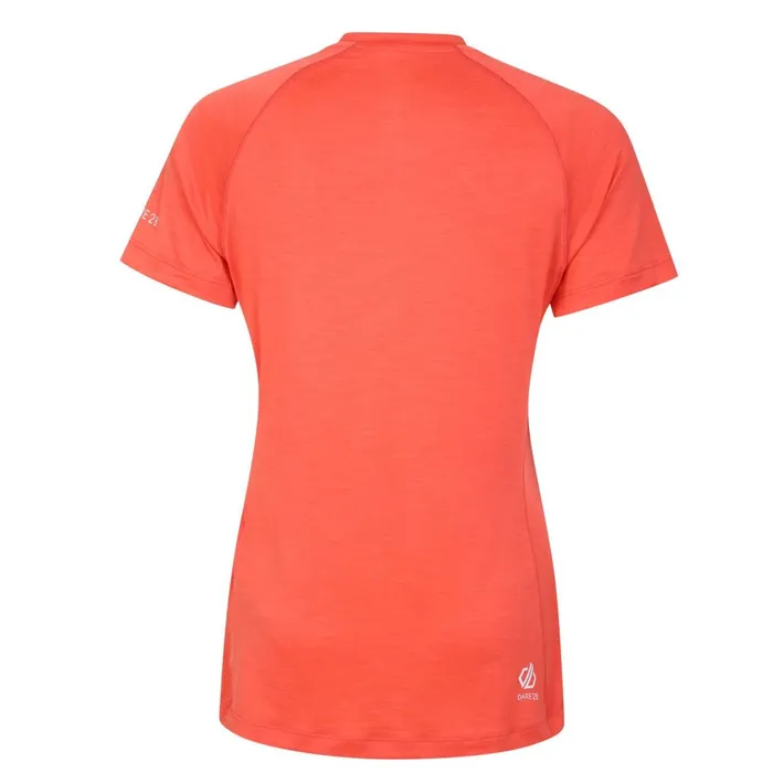 Dare 2b Gym Tops Outdare III Lightweight Jersey Neon Peach 8211 Women
