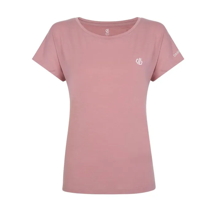Dare 2b Gym Tops Persisting Lightweight Gym TShirt Dusky Rose Marl 8211 Women