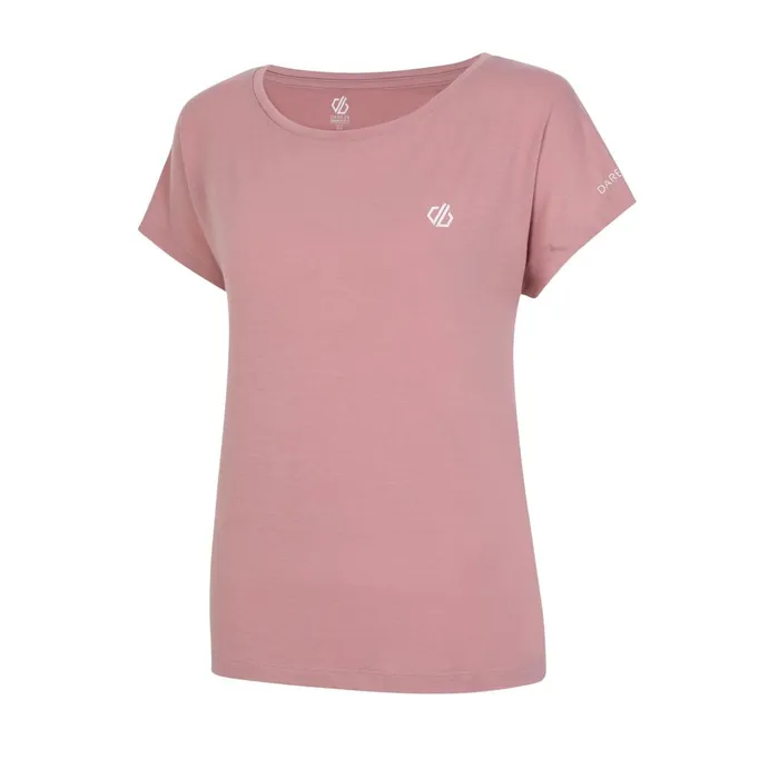 Dare 2b Gym Tops Persisting Lightweight Gym TShirt Dusky Rose Marl 8211 Women