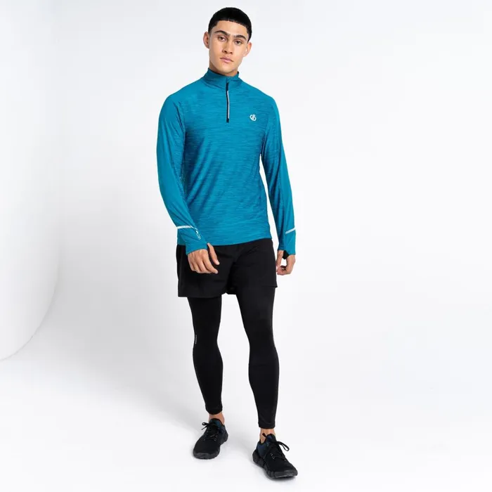 Dare 2b Gym Tops Power Up II Lightweight Jersey Fjord Blue 8211 Men