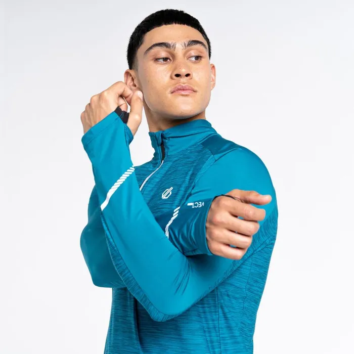 Dare 2b Gym Tops Power Up II Lightweight Jersey Fjord Blue 8211 Men