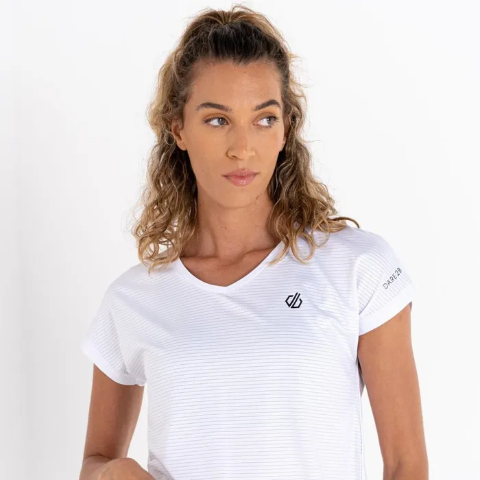 Dare 2b Gym Tops Refining Short Sleeved TShirt White 8211 Women
