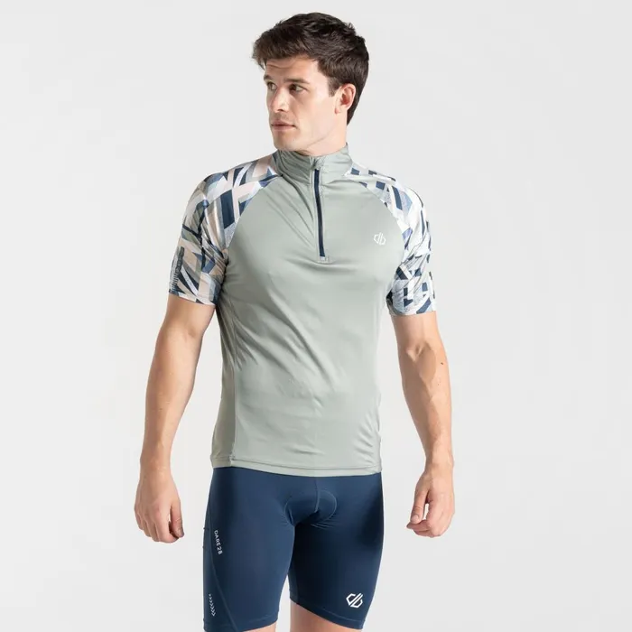 Dare 2b Gym Tops Riding Jersey Lilypad Green Shift Print 8211 Men
