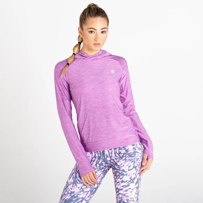 Dare 2b Gym Tops Sprint City Lightweight Hoodie Dusty Lavender Marl 8211 Women