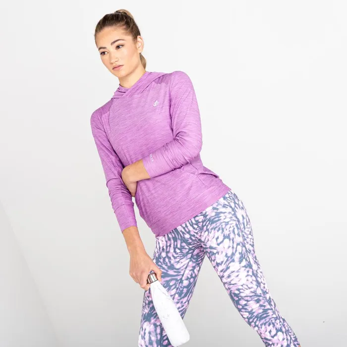 Dare 2b Gym Tops Sprint City Lightweight Hoodie Dusty Lavender Marl 8211 Women