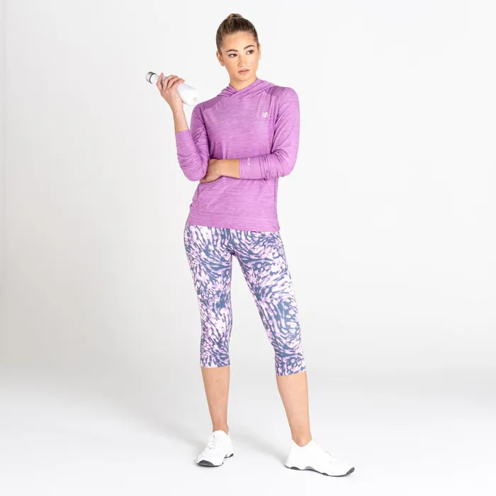 Dare 2b Gym Tops Sprint City Lightweight Hoodie Dusty Lavender Marl 8211 Women