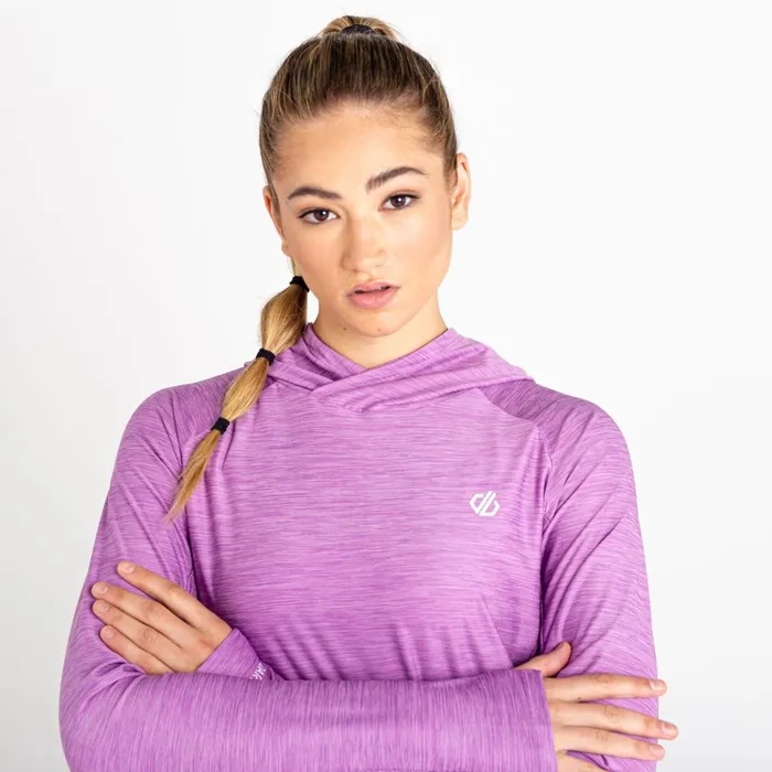 Dare 2b Gym Tops Sprint City Lightweight Hoodie Dusty Lavender Marl 8211 Women