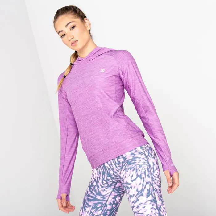 Dare 2b Gym Tops Sprint City Lightweight Hoodie Dusty Lavender Marl 8211 Women