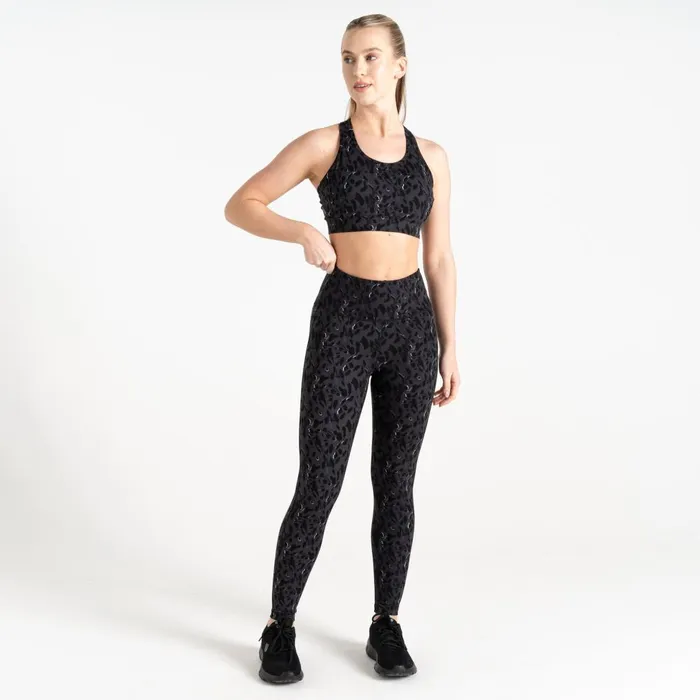 Dare 2b Gym Tops Swift II Sports Bra Black Dash Animal Print 8211 Women