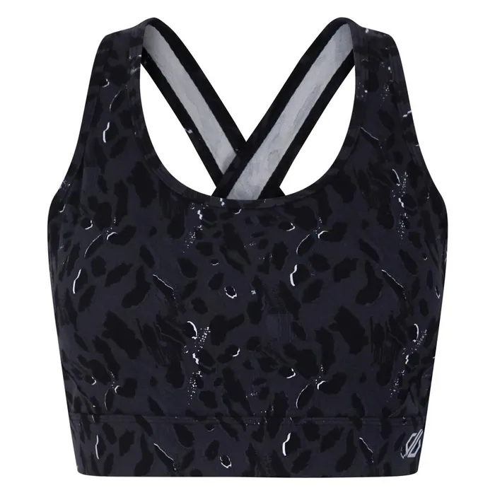Dare 2b Gym Tops Swift II Sports Bra Black Dash Animal Print 8211 Women