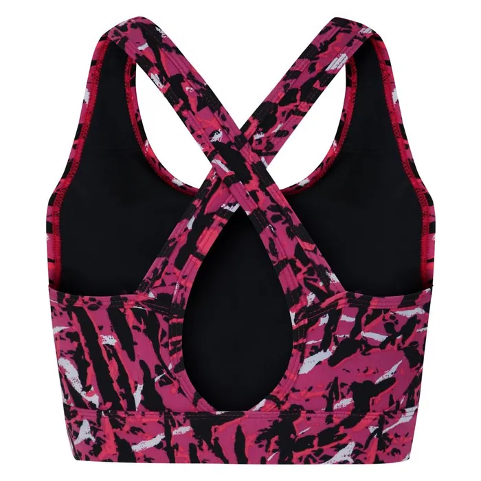 Dare 2b Gym Tops Swift II Sports Bra Pink Wave Zebra Print 8211 Women