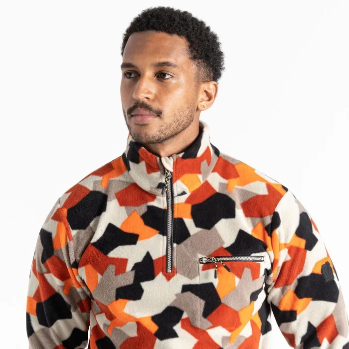 Dare 2b Hoodies and Sweatshirts Affinity Fleece Orange Geo Print 8211 Men
