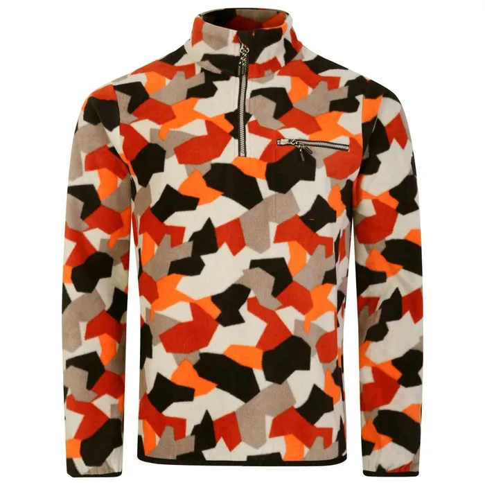Dare 2b Hoodies and Sweatshirts Affinity Fleece Orange Geo Print 8211 Men