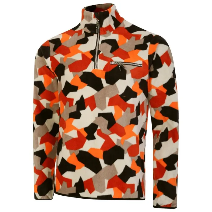 Dare 2b Hoodies and Sweatshirts Affinity Fleece Orange Geo Print 8211 Men