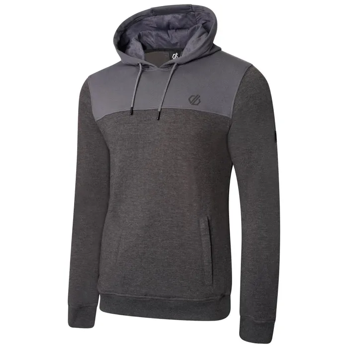 Dare 2b Hoodies and Sweatshirts Credulous Overhead Hoodie Ebony Grey Charcoal Marl 8211 Men