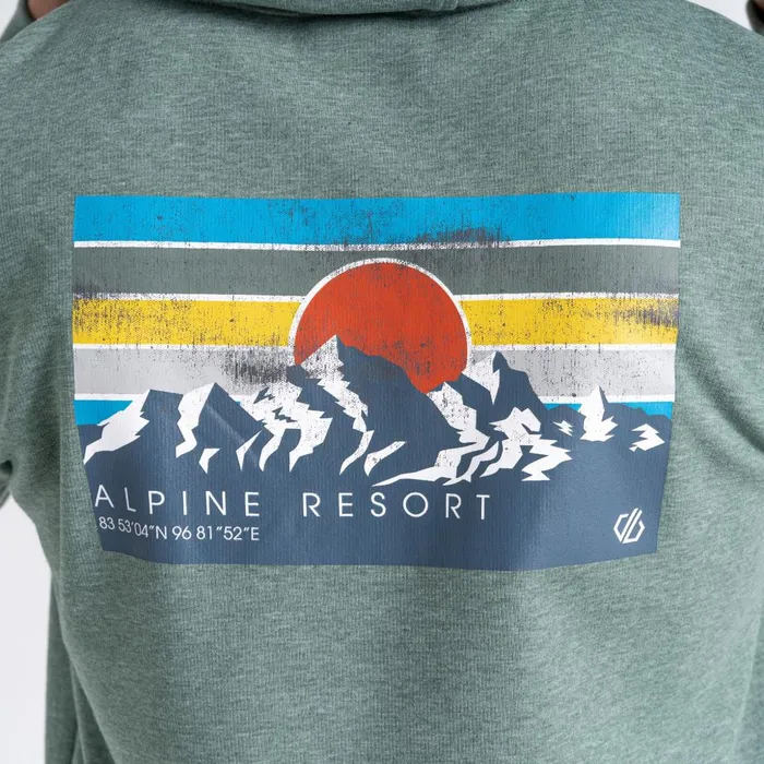 Dare 2b Hoodies and Sweatshirts Distinctly Graphic Hoodie Duck Green Marl 8211 Men