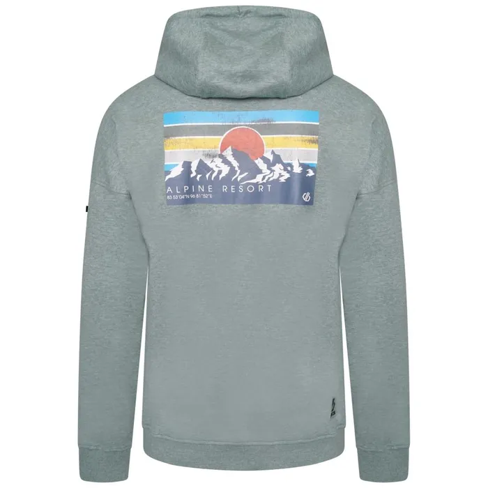 Dare 2b Hoodies and Sweatshirts Distinctly Graphic Hoodie Duck Green Marl 8211 Men