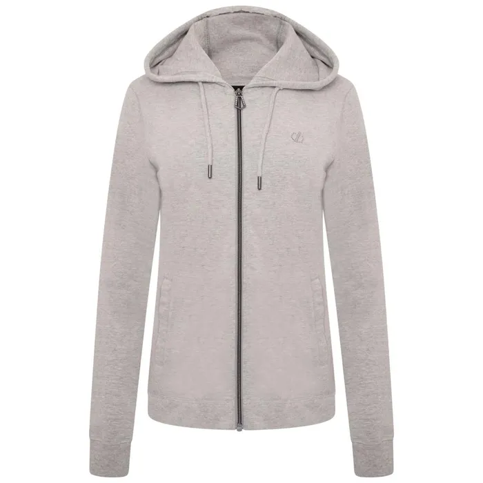Dare 2b Hoodies and Sweatshirts Influence Zip Through Hoodie Ash Grey Marl 8211 Women