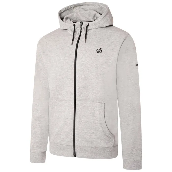Dare 2b Hoodies and Sweatshirts Lounge Out Full Zip Hoodie Ash Grey Marl 8211 Men