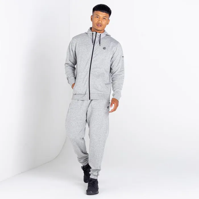 Dare 2b Hoodies and Sweatshirts Lounge Out Full Zip Hoodie Ash Grey Marl 8211 Men