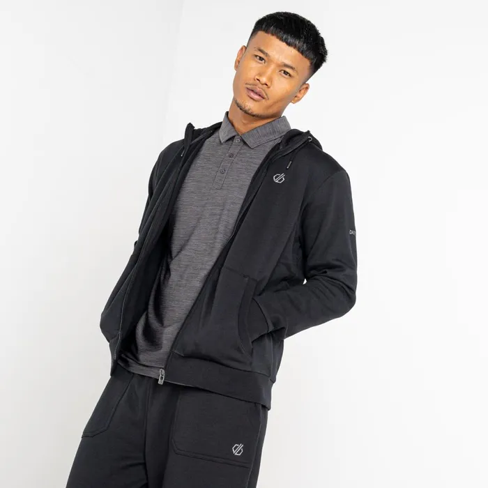 Dare 2b Hoodies and Sweatshirts Lounge Out Full Zip Hoodie Black 8211 Men