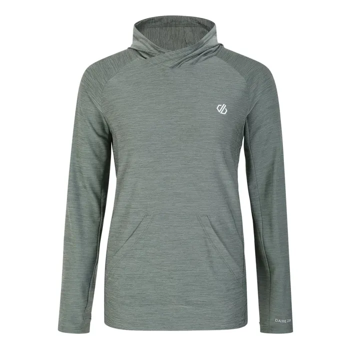 Dare 2b Hoodies and Sweatshirts Sprint City Lightweight Hoodie Lilypad Green Marl 8211 Women