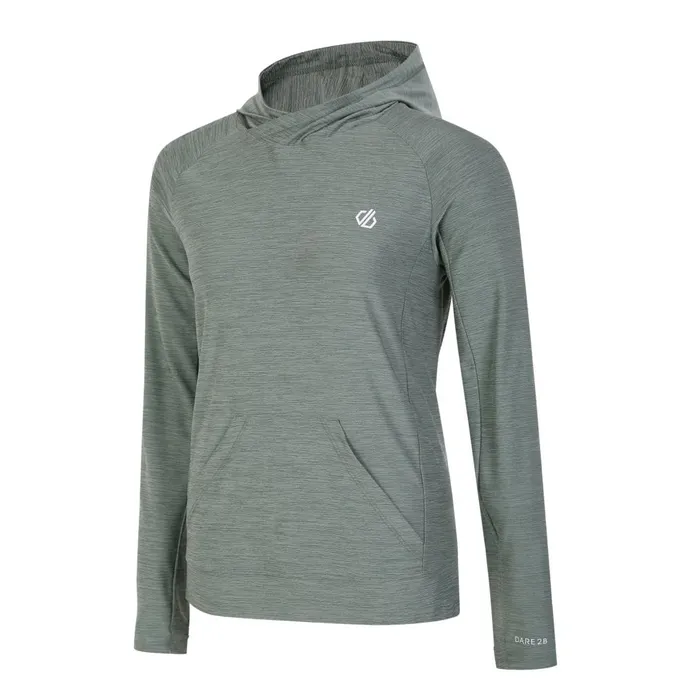 Dare 2b Hoodies and Sweatshirts Sprint City Lightweight Hoodie Lilypad Green Marl 8211 Women