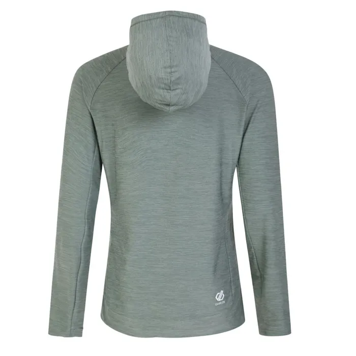 Dare 2b Hoodies and Sweatshirts Sprint City Lightweight Hoodie Lilypad Green Marl 8211 Women