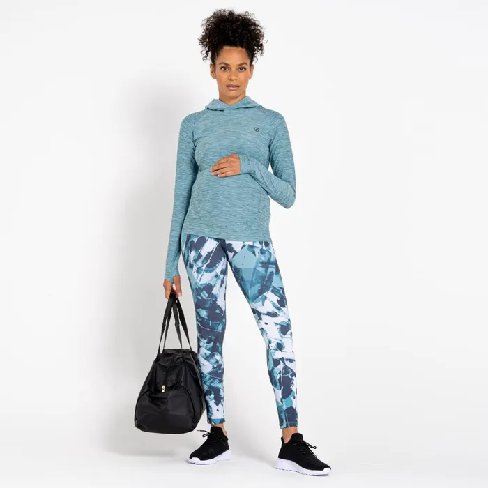 Dare 2b Hoodies and Sweatshirts Sprint City Maternity Hoodie Camo Green 8211 Women