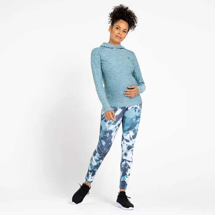 Dare 2b Hoodies and Sweatshirts Sprint City Maternity Hoodie Camo Green 8211 Women