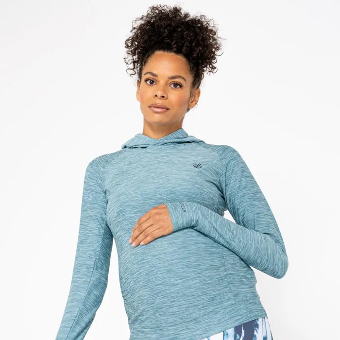 Dare 2b Hoodies and Sweatshirts Sprint City Maternity Hoodie Camo Green 8211 Women