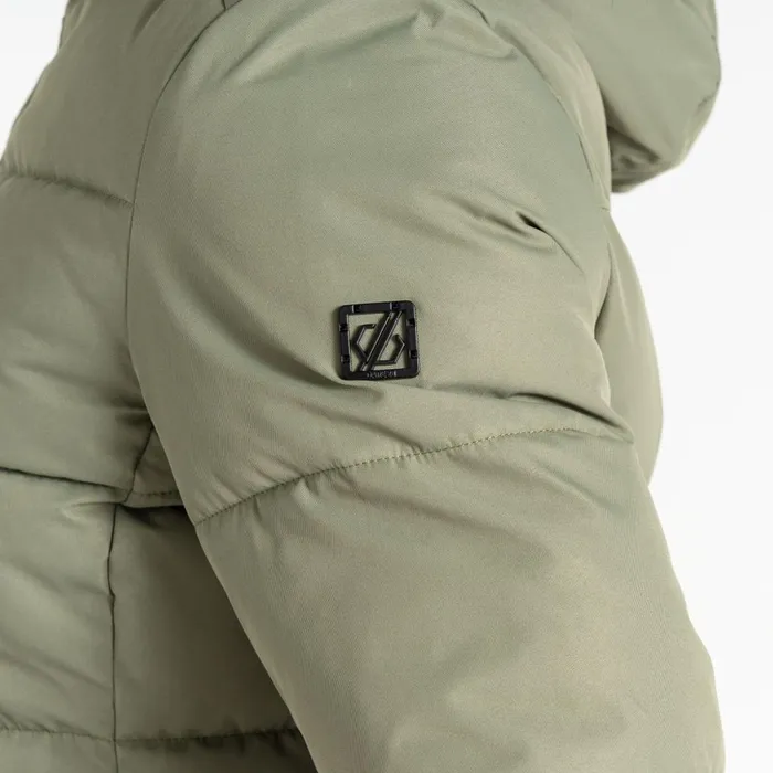 Dare 2b Insulated Jackets Glamourize V Baffled Ski Jacket Olivine Green 8211 Women