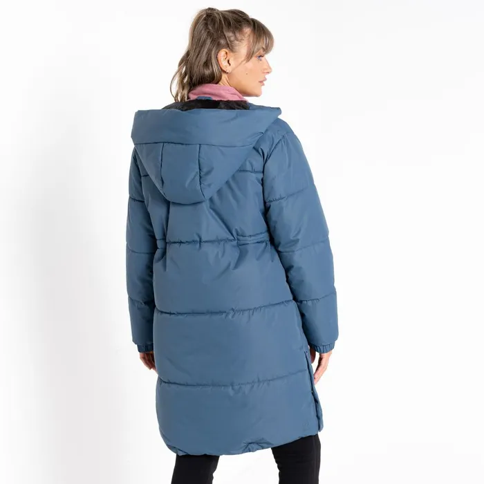 Dare 2b Insulated Jackets Indulgent Mid Length Padded Jacket Orion Grey 8211 Women