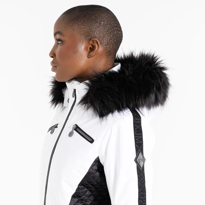 Dare 2b Insulated Jackets Julien Macdonald 8211 Mastery Ski Jacket White Black 8211 Women