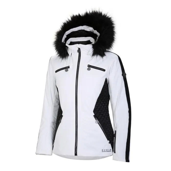 Dare 2b Insulated Jackets Julien Macdonald 8211 Mastery Ski Jacket White Black 8211 Women