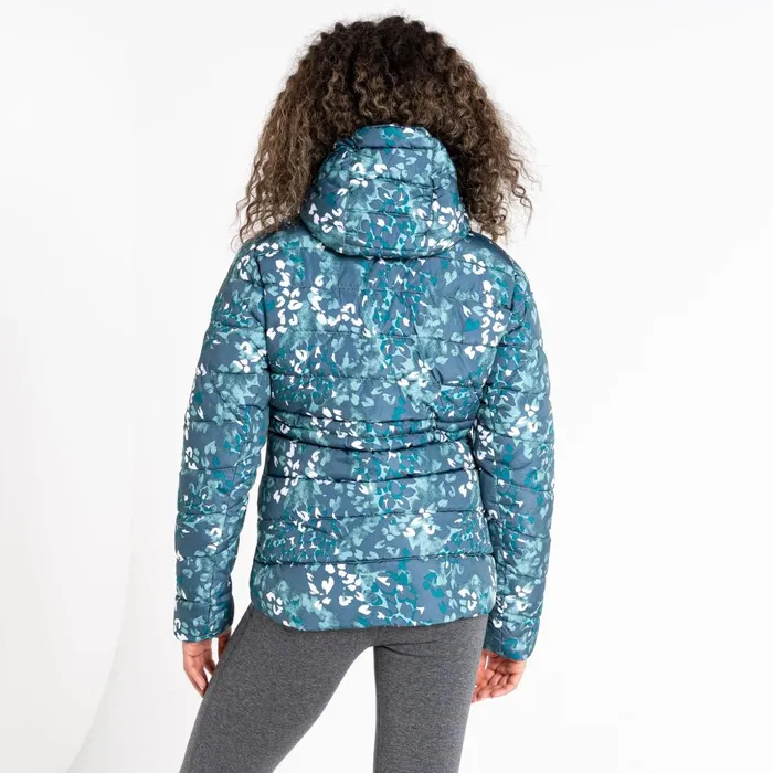 Dare 2b Insulated Jackets Reputable II Puffer Jacket Canton Green Animal Print 8211 Women