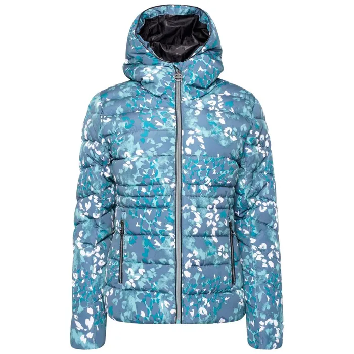 Dare 2b Insulated Jackets Reputable II Puffer Jacket Canton Green Animal Print 8211 Women