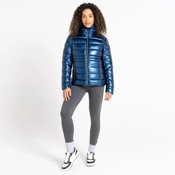 Dare 2b Insulated Jackets Reputable II Puffer Jacket Moonlight Denim Metallic 8211 Women