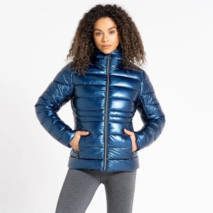 Dare 2b Insulated Jackets Reputable II Puffer Jacket Moonlight Denim Metallic 8211 Women