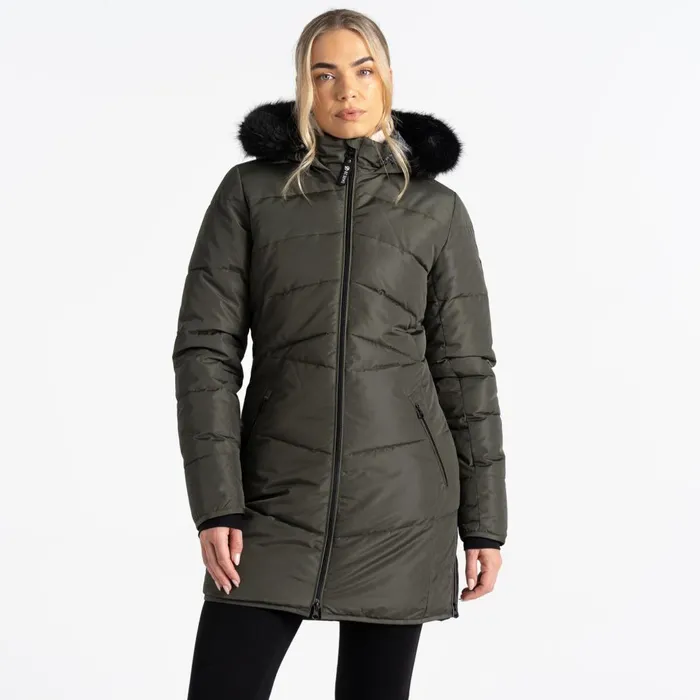 Dare 2b Insulated Jackets Striking III Mid Length Padded Jacket Green Lichen 8211 Women Dare 2b Insulated Jackets Striking III Mid Length Padded Jacket Green Lichen 8211 Women