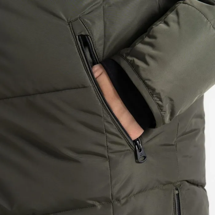 Dare 2b Insulated Jackets Striking III Mid Length Padded Jacket Green Lichen 8211 Women