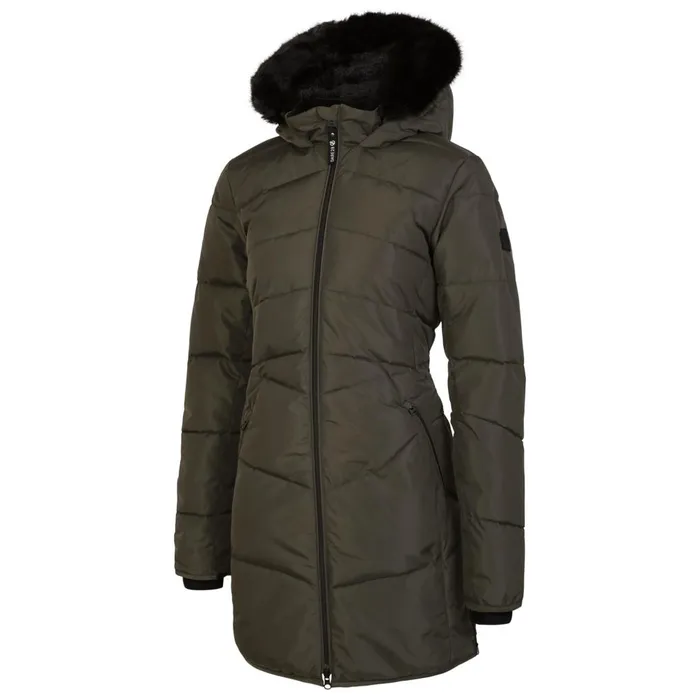 Dare 2b Insulated Jackets Striking III Mid Length Padded Jacket Green Lichen 8211 Women