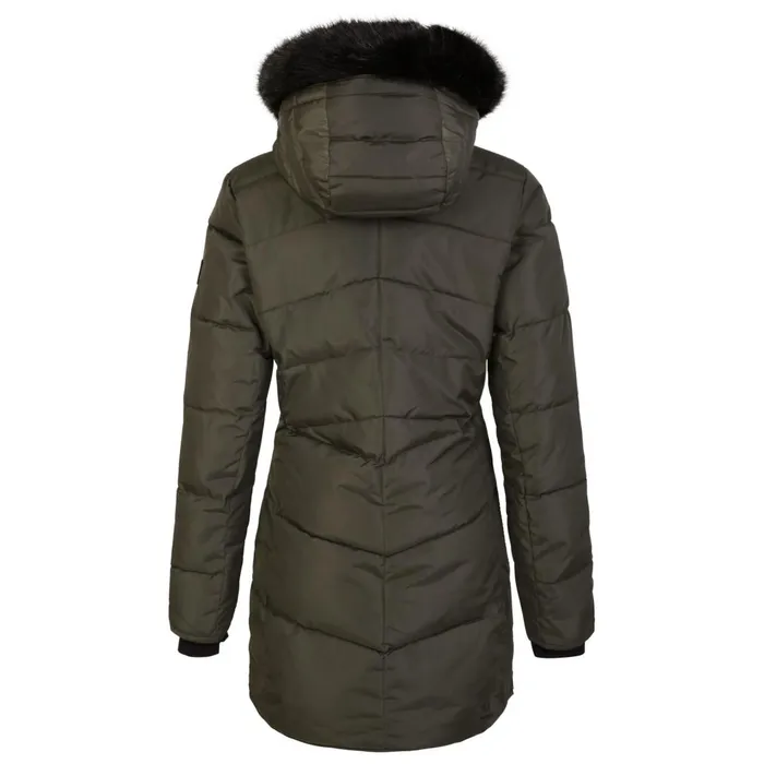 Dare 2b Insulated Jackets Striking III Mid Length Padded Jacket Green Lichen 8211 Women