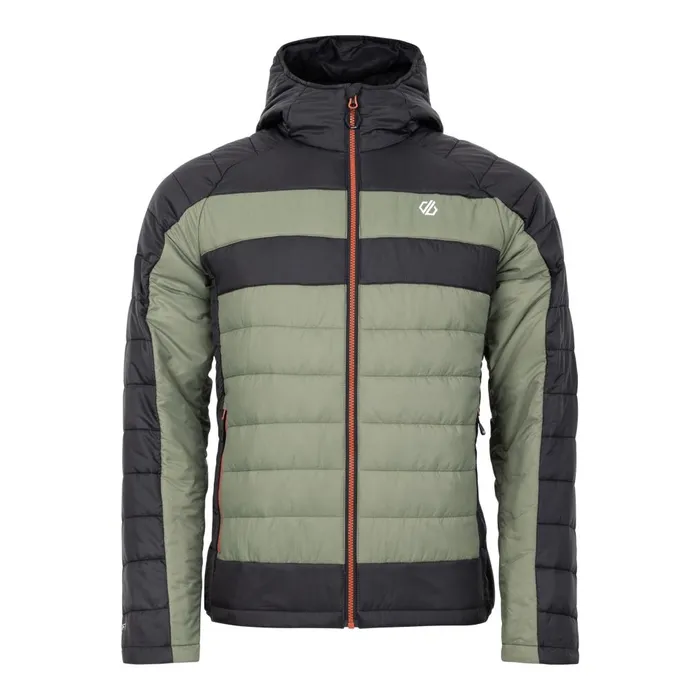 Dare 2b Insulated Jackets Touring II Baffled Jacket Black Olivine Green 8211 Men