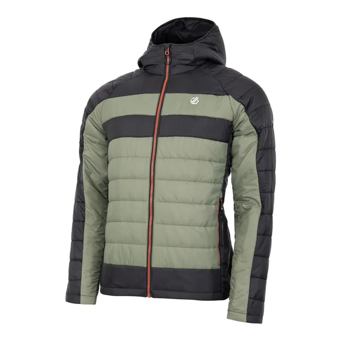 Dare 2b Insulated Jackets Touring II Baffled Jacket Black Olivine Green 8211 Men
