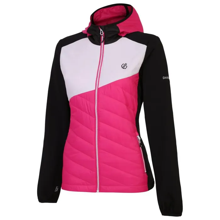 Dare 2b Lightweight Jackets Ascending Hybrid Pure Pink White 8211 Women