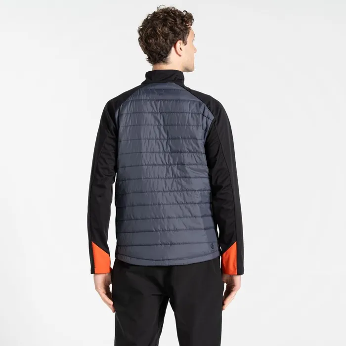 Dare 2b Lightweight Jackets Mountaineer Hybrid Jacket Black Ebony Grey 8211 Men