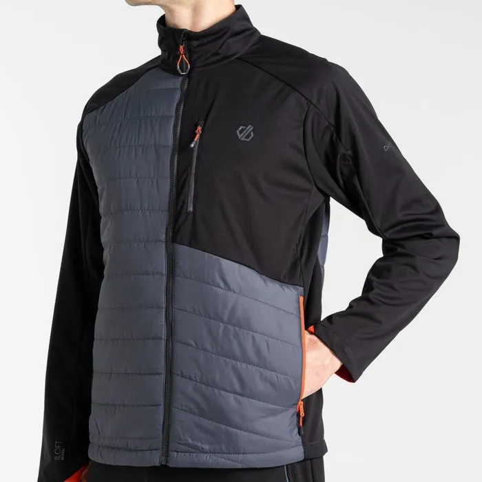 Dare 2b Lightweight Jackets Mountaineer Hybrid Jacket Black Ebony Grey 8211 Men
